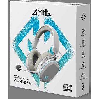  Наушники с микрофоном GMNG GG-HS405W белый 