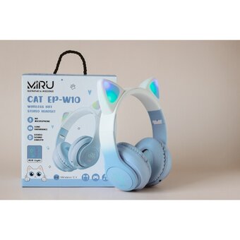  Гарнитура Miru CAT EP-W10 (W102) голубой 