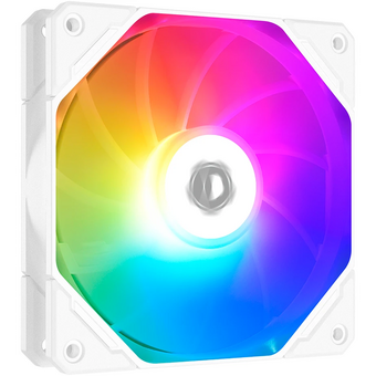  Вентилятор ID-COOLING TF-12025-Pro ARGB Reverse White 120x120x25мм (PWM, резиновые углы, белый, ARGB, 500-1800об/мин) Box 