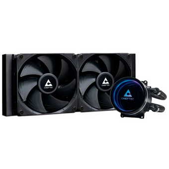  СВО Chieftec Iceberg 240 Dark CLC-240-BLK LGA1700/1200/115X/AM5/AM4 (TDP 300W, ARGB Pump, PWM, Dual Fan 120mm) 