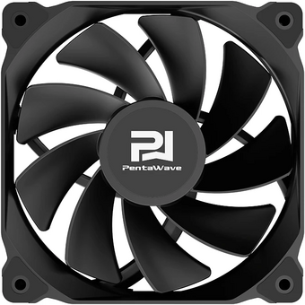  Вентилятор PentaWave PF-K12BS-R PWM / Reverse Blade /120mm 4 pin MHDB 600-1700rpm 72,6CFM 29.6dBA / Black 