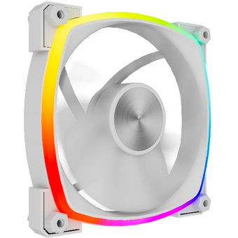  Вентилятор Powercase (M55-12W ARGB) White 120x120x25мм (PWM, 4pin PWM (M+F)+ 3pin ARGB (M+F), 600-1800 об/мин) Bulk 