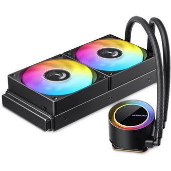  СВО JONSBO TG-240 ARGB Black LGA 2011/1700/1200/115X/AM5/AM4 (TDP 260W, ARGB Fan and Pump, PWM, Dual Fan 120mm) 
