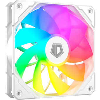  Вентилятор ID-COOLING TF-12025-Pro ARGB Reverse White 120x120x25мм (PWM, резиновые углы, белый, ARGB, 500-1800об/мин) Box 