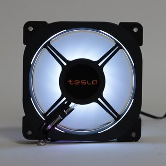  Вентилятор TESLA RGB120 XB (TSL-120-XB), 120 мм, 1200rpm, 21 дБ, 4-pin Molex, 1шт, RGB 