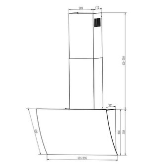  Вытяжка ELIKOR Wave WH 50 белая 