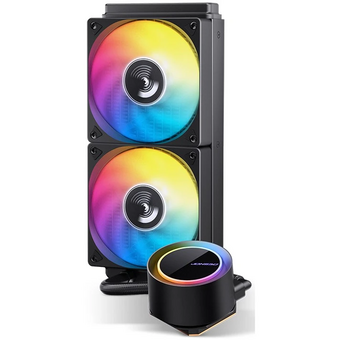  СВО JONSBO TG-240 ARGB Black LGA 2011/1700/1200/115X/AM5/AM4 (TDP 260W, ARGB Fan and Pump, PWM, Dual Fan 120mm) 