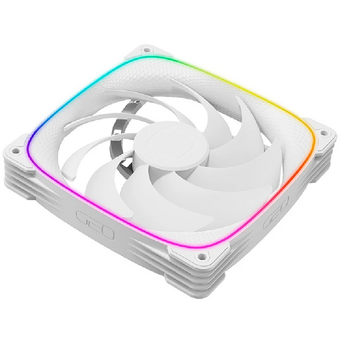  Вентилятор Geometric Future Squama 2503W-14 Single Pack (1F2503W114000) / 140mm, PWM, 2400 RPM, 91.15 CFM, 34.0 dBA, 5V ARGB, White 