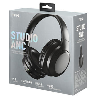  Наушники TFN Studio ANC (TFN-HS-BT350BK) черный 