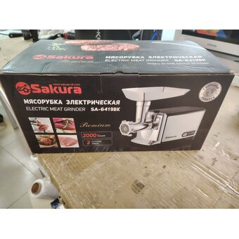  УЦ Мясорубка Sakura SA-6419BK Premium (люфт головки при работе) 