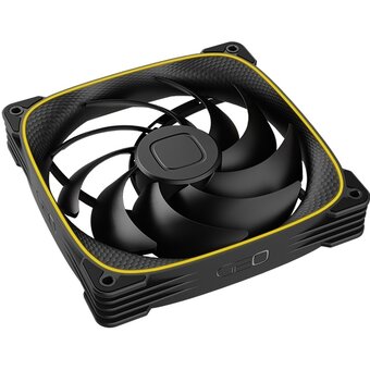  Вентилятор Geometric Future Squama 2503B-14 Single Pack (1F2503B114000) / 140mm, PWM, 2400 RPM, 91.15 CFM, 34.0 dBA, 5V ARGB, Black 