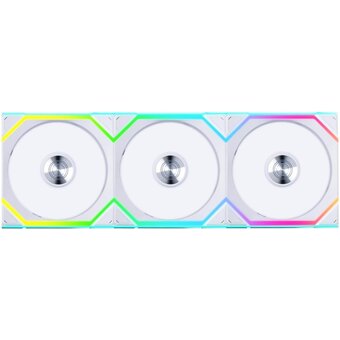  Комплект вентиляторов (3шт.) Lian Li UNI Fan SL Wireless 120 (G99.12SL1W3W.R0)/12SL1W3W White/120x124,5x28мм (PWM, ARGB, 2000 об/мин (Max.), 28.5dBa) 