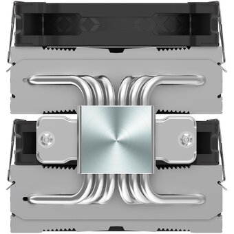  Кулер PentaWave Z06D SRB LGA115X/1200/1700/20XX /AM4/AM5 (TDP 270W, 2*120mm PWM Fan, 6 тепловых трубок 6мм, медное основание, 600-1950RPM) 