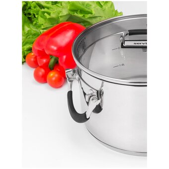  Кастрюля с крышкой Servitta Terso Sr0282 