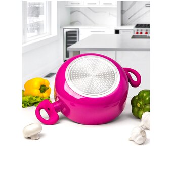  Кастрюля алюминиевая Servitta Siesta Sr0183 фуксия 