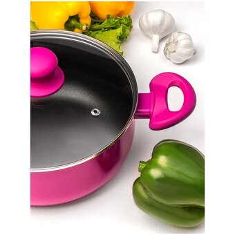 Кастрюля алюминиевая Servitta Siesta Sr0183 фуксия 