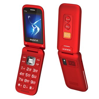  Мобильный телефон MAXVI E5 up Red 