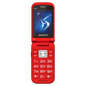  Мобильный телефон MAXVI E5 up Red 