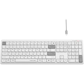  Клавиатура A4Tech Fstyler FBX55C белый 