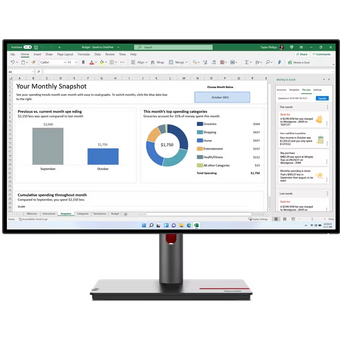  Монитор Lenovo ThinkVision P27q-30 (63A2GAT1UK) черный 