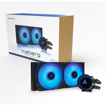  СВО Chieftec Iceberg 240 CLC-240-RGB LGA1700/1200/115X/AM5/AM4 (TDP 300W, ARGB Pump, PWM, Dual ARGB Fan 120mm) 