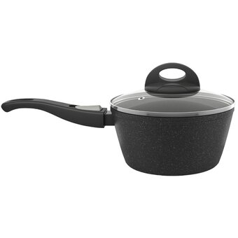  Ковш с крышкой алюминиевый Servitta Black Stone Sr0288 
