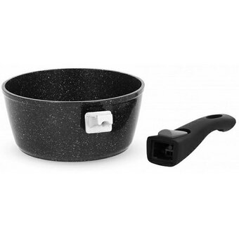  Ковш с крышкой алюминиевый Servitta Black Stone Sr0288 