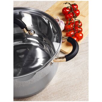  Кастрюля с крышкой Servitta Nero rosa Sr0125 