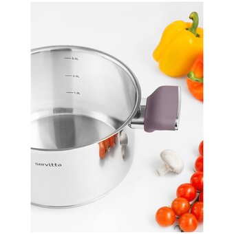  Кастрюля с крышкой Servitta Viola Sr0299 