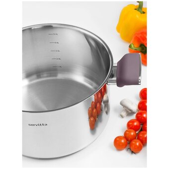  Кастрюля с крышкой Servitta Viola Sr0301 