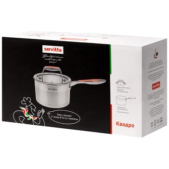  Ковш с крышкой Servitta Quadro Sr0114 