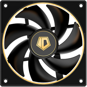  Вентилятор ID-COOLING AF-127-GDL 120x120x27мм (PWM, резиновые углы, черный, 500-2000об/мин) Box 