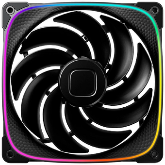  Комплект вентиляторов (3 шт.) Geometric Future Squama 2503RB-14 Reverse Black (1F2503R314000) / 140mm, PWM, 2100 RPM, 71.80 CFM, 34.0 dBA, 5V ARGB 