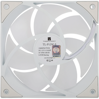  Вентилятор Thermalright TL-P12W-S (TRTLP12WS) / ARGB / 120mm PWM 