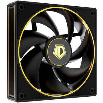  Вентилятор ID-COOLING AF-127-GDL 120x120x27мм (PWM, резиновые углы, черный, 500-2000об/мин) Box 