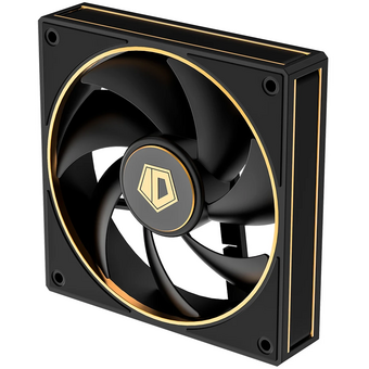  Вентилятор ID-COOLING AF-127-GDL 120x120x27мм (PWM, резиновые углы, черный, 500-2000об/мин) Box 