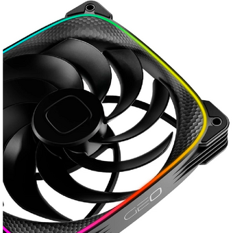  Комплект вентиляторов (3 шт.) Geometric Future Squama 2503RB-14 Reverse Black (1F2503R314000) / 140mm, PWM, 2100 RPM, 71.80 CFM, 34.0 dBA, 5V ARGB 