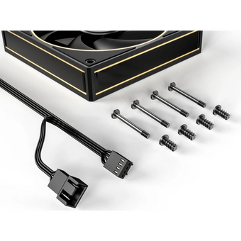  Вентилятор ID-COOLING AF-127-GDL 120x120x27мм (PWM, резиновые углы, черный, 500-2000об/мин) Box 