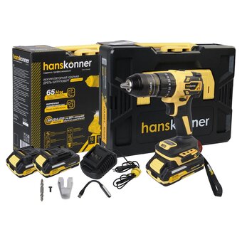  Дрель-шуруповерт Hanskonner HCD2065BLC 
