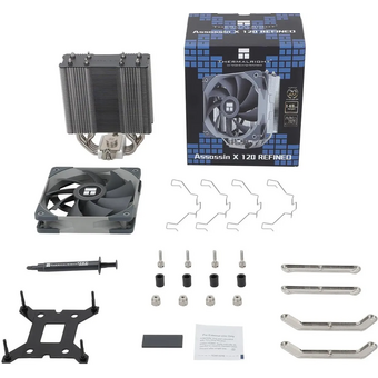  Кулер Thermalright Assassin X 120-R Refined (AX120-R) Soc-AM5/AM4/1200/1700/1851 серый 4-pin 25.6dB Al+Cu 645gr Ret 
