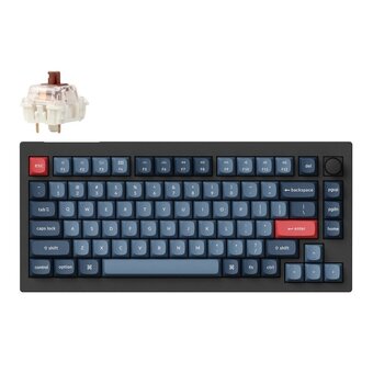  Клавиатура Keychron V1 (V1M-D3-RU) Max Black, RGB, Hot-Swap, Knob Version, Brown Switch 