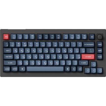  Клавиатура Keychron V1 (V1M-D3-RU) Max Black, RGB, Hot-Swap, Knob Version, Brown Switch 