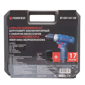  Шуруповерт Forsage BT-CD11-A1 