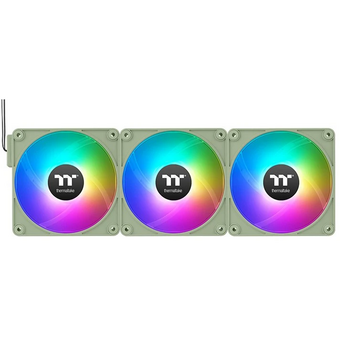  Вентилятор Thermaltake CT120 EX Sync Matcha Reverse ARGB (CL-F198-PL12MG-A) (упак. 3шт) 120х120x25 зеленый 4-pin 31.2дБ Ret 