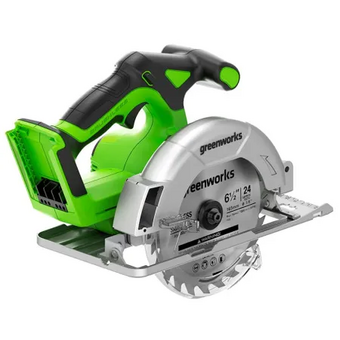  Пила циркулярная Greenworks GD24CS165 (1501607) без АКБ 