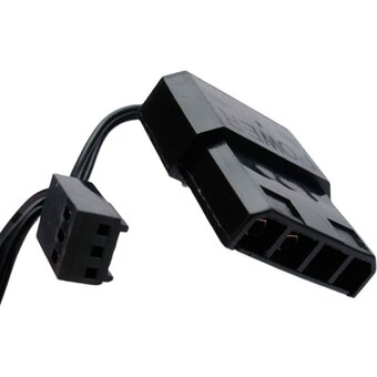  Вентилятор Gembird с подсветкой (D12025S12L-W), 120x120x25, гидродин., 3pin/4pin Molex, провод 35см, белый 