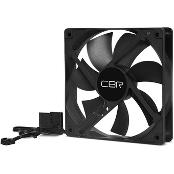  Вентилятор CBR CBR-CF-8025-1600B, 80*80*25мм, 3-pin+molex, 1600 RPM, 30 CFM, 24.6 dBA 