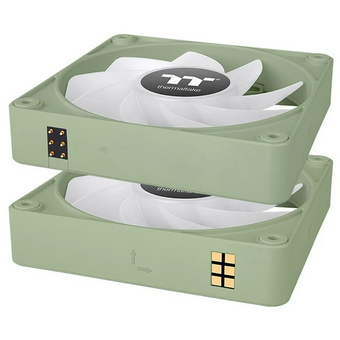  Вентилятор Thermaltake CT120 EX Sync Matcha Reverse ARGB (CL-F198-PL12MG-A) (упак. 3шт) 120х120x25 зеленый 4-pin 31.2дБ Ret 