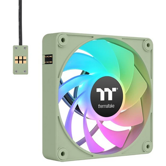  Вентилятор Thermaltake CT120 EX Sync Matcha Reverse ARGB (CL-F198-PL12MG-A) (упак. 3шт) 120х120x25 зеленый 4-pin 31.2дБ Ret 