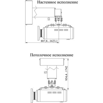  Кронштейн Digis DSM-14Kw белый 